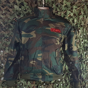 The Exploited - Camouflage Harrington Jacket with Front and Back Embroidery