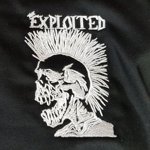 The Exploited - Black Harrington Jacket w/ Skull Design