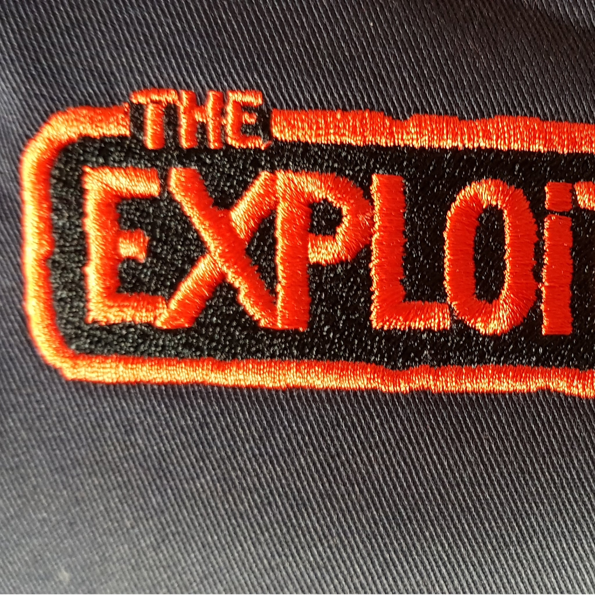Expl0ited Merch The Exploited - Black Harrington Jacket - red logo – Mainstage Merch