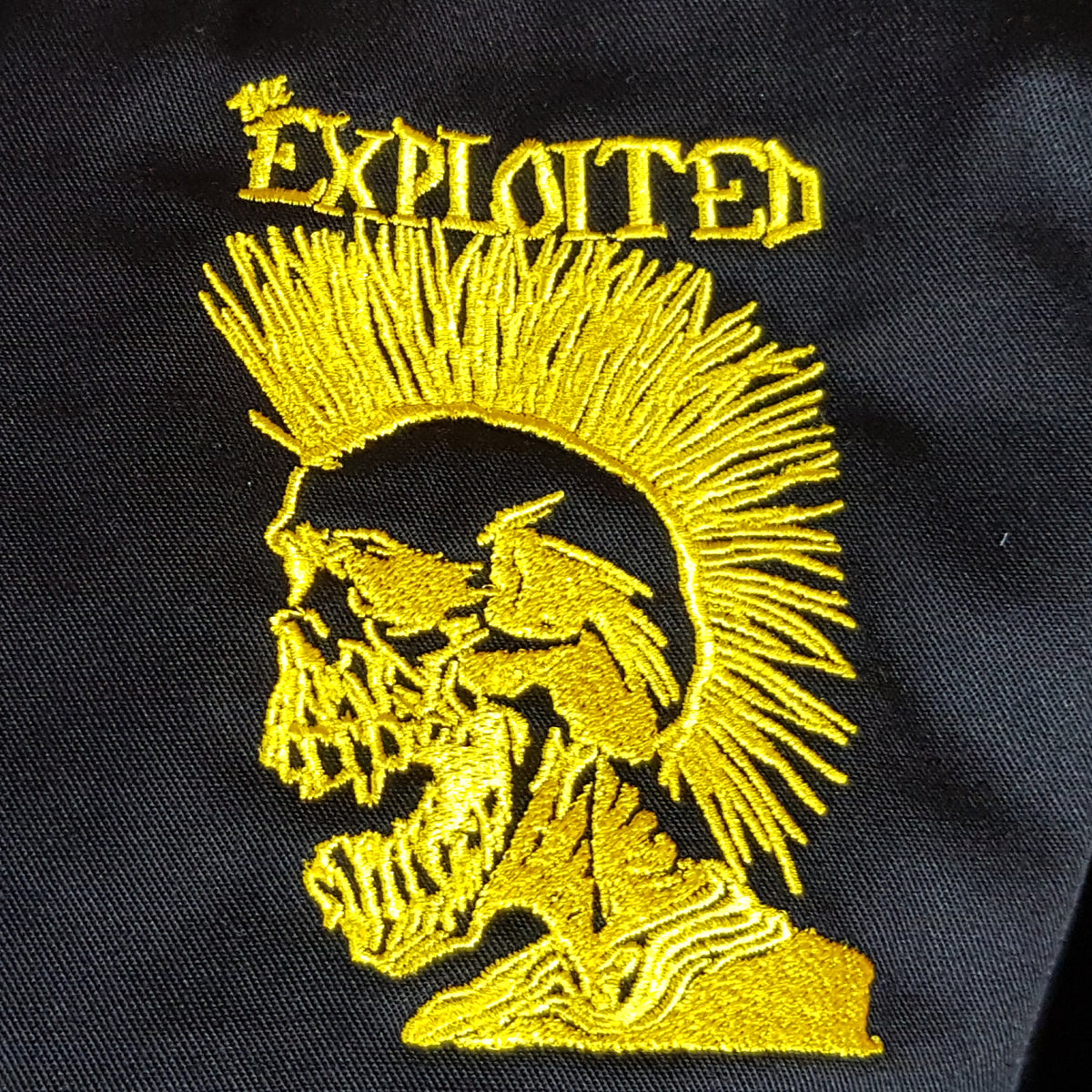The Exploited - Monkey Jacket with Embroidered Skull Logo – Mainstage Merch