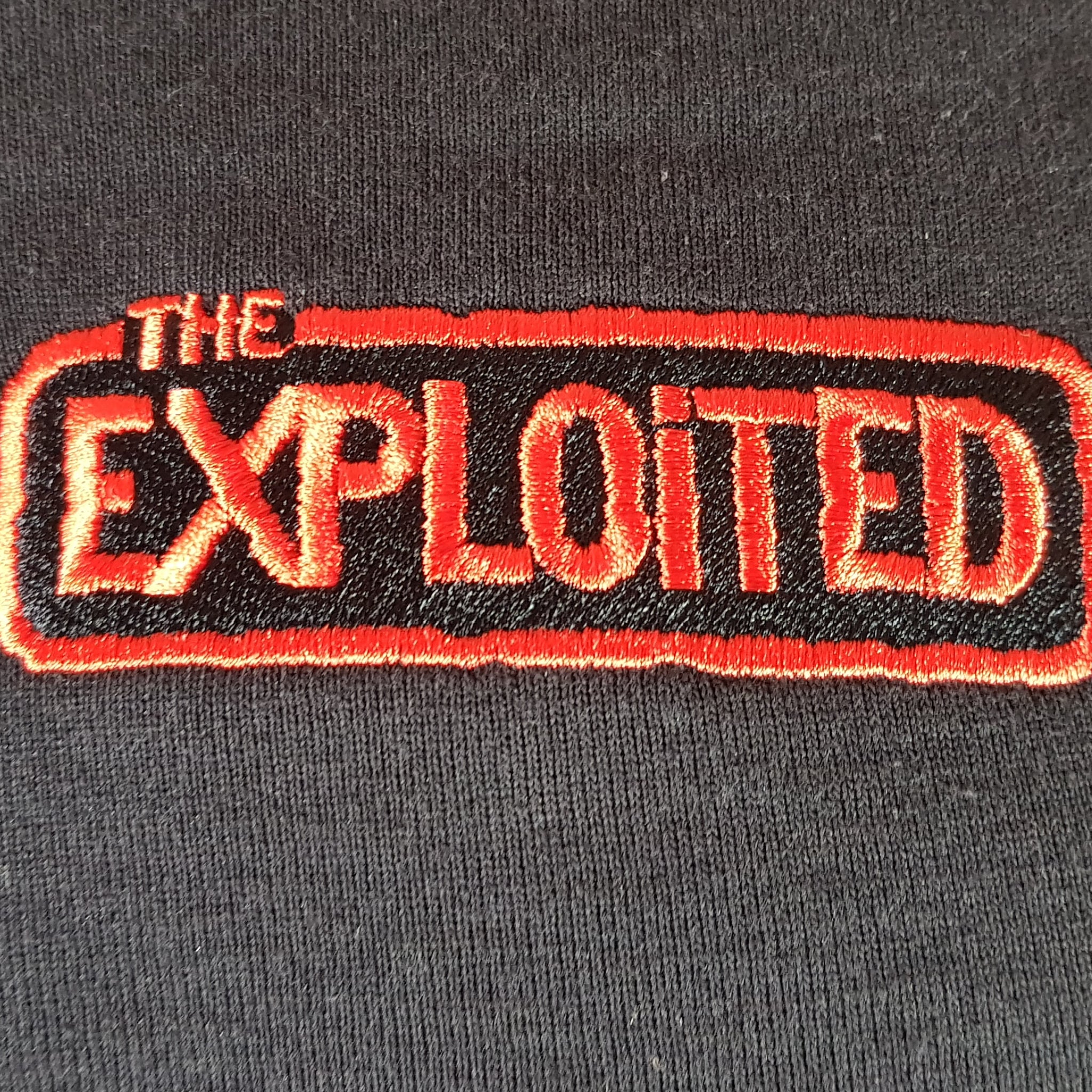 Expl0ited Merch The Exploited - Red Logo Black Sweatshirt – Mainstage Merch