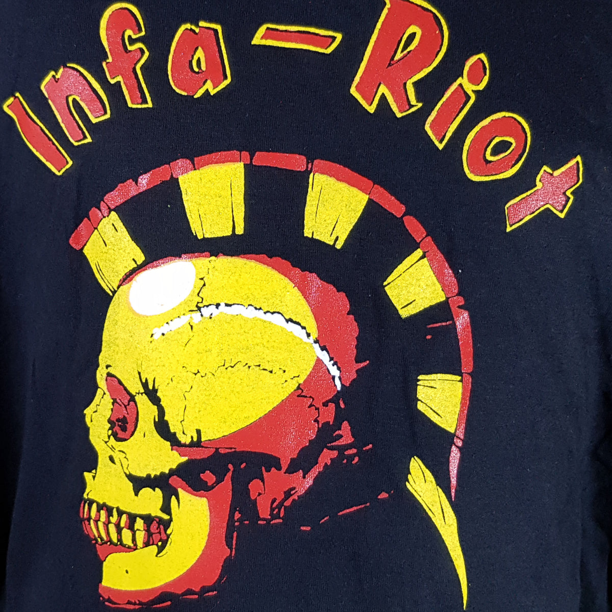 Infa Riot - Classic Skull Logo - Men's - Black Tee – Mainstage Merch
