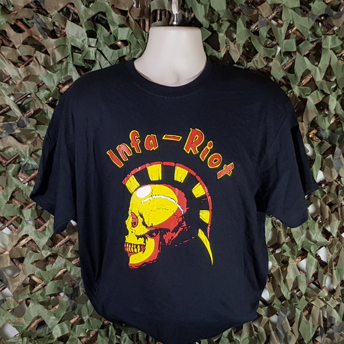 Infa Riot - Classic Skull Logo - Men's - Black Tee