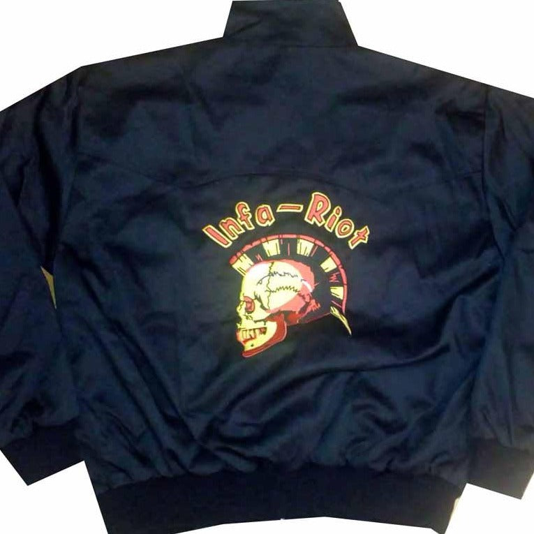 Infa Riot - Black Harrington with Front & Back embroidery