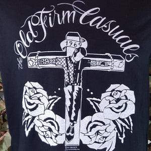The Old Firm Casuals - Crucified Skin - Men's Black Tee